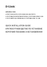 D-Link DKVM-410H Quick Installation Manual preview