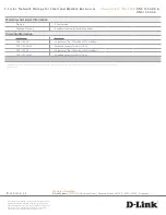 Preview for 4 page of D-Link DNS-1250-04 Specifications