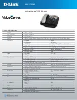 Preview for 2 page of D-Link DPH-125MS - VoiceCenter VoIP Phone Specifications