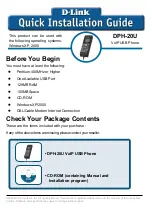 D-Link DPH-20U Quick Installation Manual preview