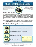 Preview for 2 page of D-Link DPR-1040 Quick Installation Manual