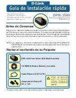 Preview for 22 page of D-Link DPR-1040 Quick Installation Manual