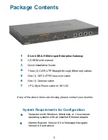 Preview for 3 page of D-Link DSA 5100 - Airspot - Gateway Manual