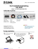 Preview for 24 page of D-Link DSL-2542B Quick Installation Manual