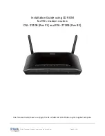D-Link DSL-2740B Installation Manual preview