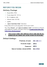 Preview for 2 page of D-Link DSL-2750U Quick Installation Manual