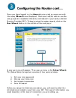 Preview for 9 page of D-Link DSL-502T Quick Install Manual