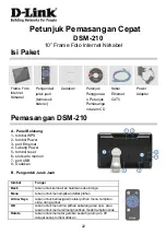 Preview for 22 page of D-Link DSM-210 - Wireless Internet Photo Frame Quick Installation Manual
