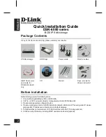 Preview for 2 page of D-Link DSN-6000 Series Quick Installation Manual