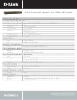 Preview for 2 page of D-Link DSS-24+ Specification Sheet