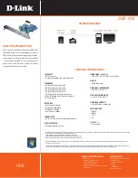 Preview for 2 page of D-Link DUB-1310 Technical Specifications