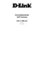 D-Link DVG-2016S User Manual preview