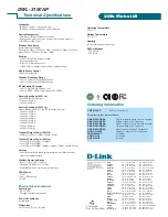 Preview for 2 page of D-Link DWL-2100AP - AirPlus Xtreme G Technical Specifications