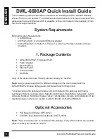 Preview for 2 page of D-Link DWL-6600AP Quick Installation Manual