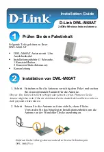 Preview for 4 page of D-Link DWL-M60AT Installation Manual