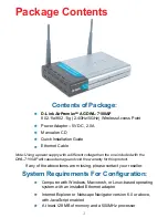 Preview for 3 page of D-Link DWL_7100 Manual