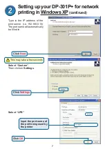 Preview for 7 page of D-Link Epress EtherNetwork DP-301P+ Quick Installation Manual