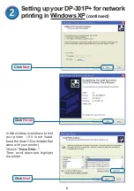 Preview for 8 page of D-Link Epress EtherNetwork DP-301P+ Quick Installation Manual