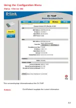 Preview for 32 page of D-Link Express Ethernetwork DI-704P Manual