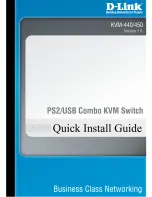 Preview for 1 page of D-Link KVM-440 Quick Install Manual