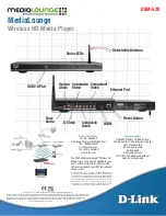 Preview for 2 page of D-Link MediaLounge DSM-520 Features And Benefits