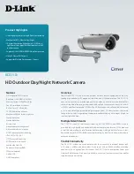 D-Link SECURICAM DCS-7110 Specifications preview