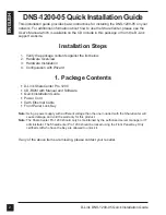 Preview for 2 page of D-Link ShareCenter Pro DNS-1200-05 Quick Installation Manual