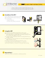 Preview for 1 page of D R Burton iPEP Quick Start Instructions