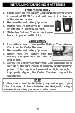 Preview for 10 page of D.T.Systems RedHead RH 300 Owner'S Manual