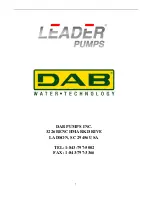 Preview for 10 page of DAB PUMPS LEADER ECOTRONIC Series Instruction For Installation And Maintenance