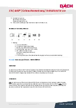 Preview for 5 page of DACH ubiQ 272/M Instructions For Use Manual