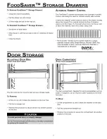 Preview for 9 page of Dacor BUILT-IN Refrigerators Use & Care Manual