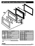 Preview for 2 page of Dacor DMT2420 Parts Catalog