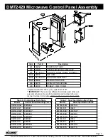 Preview for 3 page of Dacor DMT2420 Parts Catalog