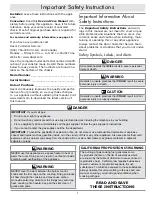 Preview for 3 page of Dacor DYCT304G Use And Care Manual