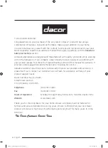 Preview for 4 page of Dacor DYF42SBI Series User Manual