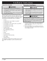 Preview for 10 page of Dacor DYRTP366 Installation Instructions Manual