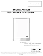 Preview for 1 page of Dacor ED24 Use And Care Manual