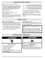 Preview for 4 page of Dacor EF36BNNFSS Use And Care Manual