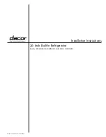 Dacor EF36LNBSS Installation Instructions Manual preview