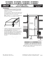 Dacor EF42 Series Planning Manual preview