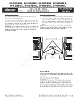 Preview for 2 page of Dacor EF42 Series Planning Manual