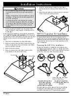 Preview for 12 page of Dacor EHR3012 Installation Instructions Manual