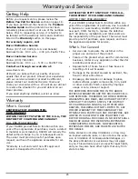 Preview for 22 page of Dacor Epicure ER30GISCH Use And Care Manual