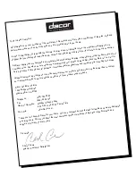 Preview for 2 page of Dacor Epicure OB36 Use & Care Manual