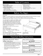 Preview for 3 page of Dacor ERWD30 Installation Instructions Manual