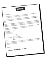 Preview for 2 page of Dacor IVS1 Use & Care Manual