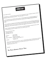 Preview for 2 page of Dacor OF24LS Use And Care Manual