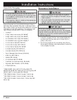 Preview for 10 page of Dacor Renaissance EG486SCHNG Installation Instructions Manual