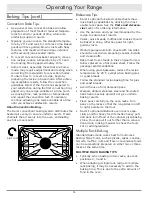 Preview for 16 page of Dacor Renaissance RNRP30GSLP Use And Care Manual